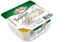 Сир кисломолочний Творожна традиція 9% TM PRESIDENT (Кв.стаканчик 0,300 кг)